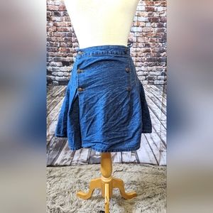 Vintage 1980-1990 Jordache Wrapped Around Denim Skirt (101-401)